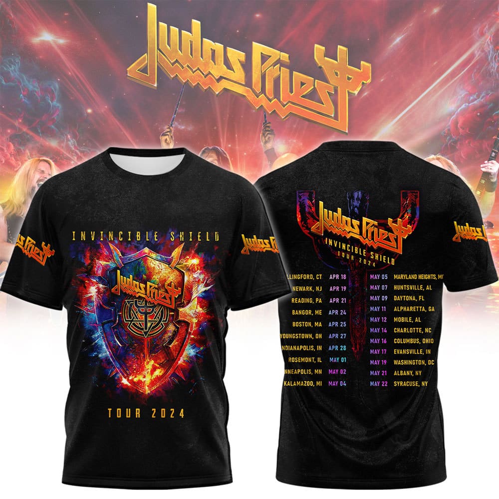 Judas Priest’s Invincible Shield Tour USA 2024 Featuring Sabaton 3D ...