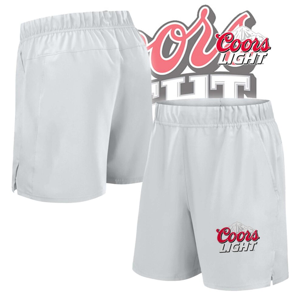 Coors Light  Baseball Shorts - White Coors Light  Baseball Shorts - White