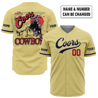 Coors Western Cowboy Baseball Jersey