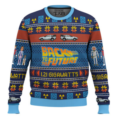 1.21 Gigawatts Back To The Future Ugly Christmas Sweater