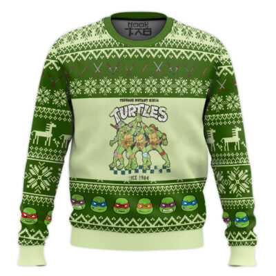 1984 Teenage Mutant Ninja Turtles Ugly Christmas Sweater