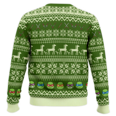 Hooktab 1984 Teenage Mutant Ninja Turtles Ugly Christmas Sweater