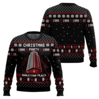 Hooktab 1988 Christmas Party Nakatomi Plaza Die Hard Ugly Christmas Sweater
