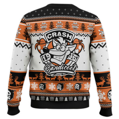 Hooktab 1996 Crash Bandicoot Ugly Christmas Sweater