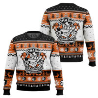 Hooktab 1996 Crash Bandicoot Ugly Christmas Sweater