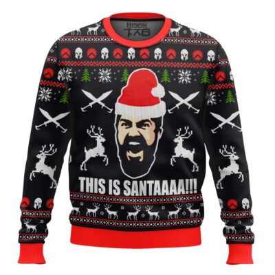 300 Sparta "This Is Santaaa" Ugly Christmas Sweater