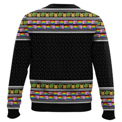 Hooktab 3d Choccy Milk Cheems Doge Meme Ugly Christmas Sweater