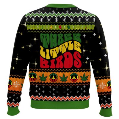 Hooktab 420 Bob Marley Every Liltle Thing Is Gonna Be Alright Ugly Christmas Sweater