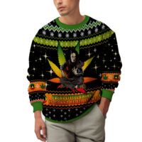 Hooktab 420 Bob Marley Every Liltle Thing Is Gonna Be Alright Ugly Christmas Sweater