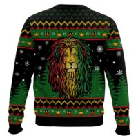 Hooktab 420 Bob Marley “Hate Never Sleeps So Neither Can Love” Ugly Christmas Sweater