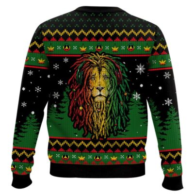 Hooktab 420 Bob Marley “Hate Never Sleeps So Neither Can Love” Ugly Christmas Sweater