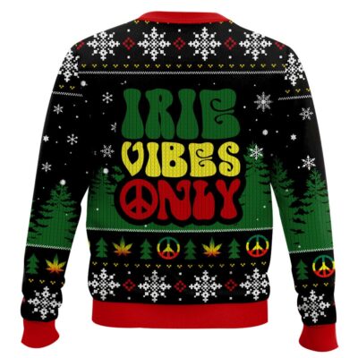 Hooktab 420 Bob Marley “None But Ourselves Can Free Our Mind” Ugly Christmas Sweater