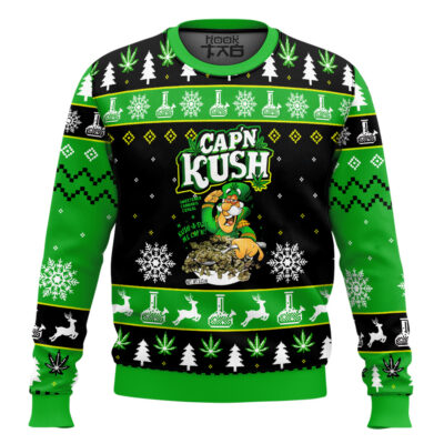 420 Cap N Kush Ugly Christmas Sweater