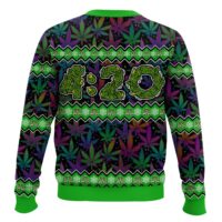 Hooktab 420 Grinch Smoked All The Who Hash Ugly Christmas Sweater