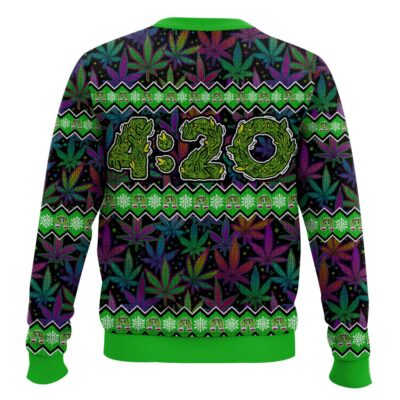 Hooktab 420 Grinch Smoked All The Who Hash Ugly Christmas Sweater
