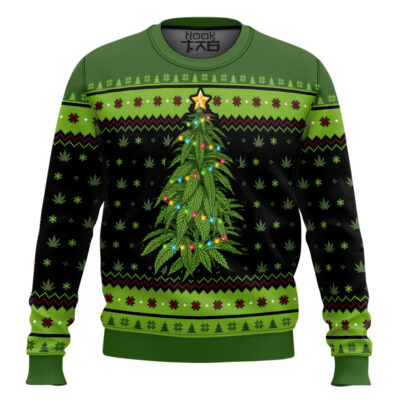 420 I'm Dreaming Of A Green Christmas Ugly Christmas Sweater