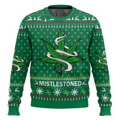 420 Mistlestoned Ugly Christmas Sweater