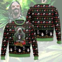 Hooktab 420 Snoop Dogg "This Holiday Season, We’re Getting Lit In More Ways Than One" Ugly Christmas Sweater