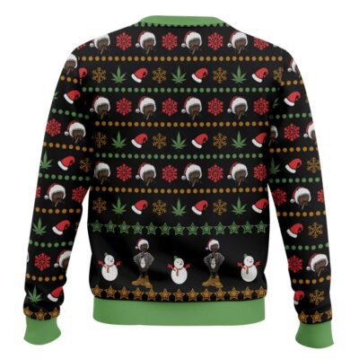 Hooktab 420 Snoop Dogg “This Holiday Season, We’re Getting Lit In More Ways Than One” Ugly Christmas Sweater