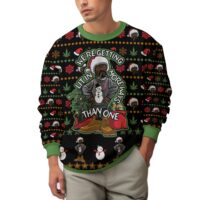 Hooktab 420 Snoop Dogg "This Holiday Season, We’re Getting Lit In More Ways Than One" Ugly Christmas Sweater