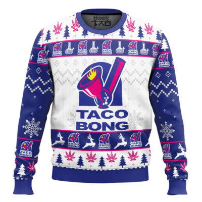 420 Taco Bong Ugly Christmas Sweater