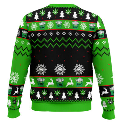 Hooktab 420 THC Ugly Christmas Sweater