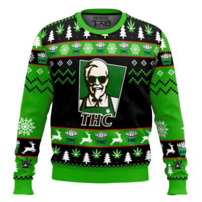 420 THC Ugly Christmas Sweater