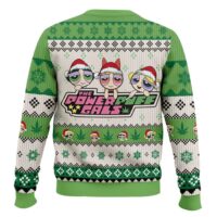 Hooktab 420 The Stoned Power Puff Girls Ugly Christmas Sweater