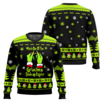Hooktab 420 Which One Of You Grnches Stolen My Lighter Ugly Christmas Sweater