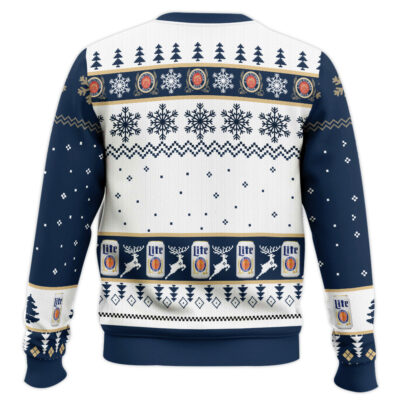 Hooktab A Friend With Miller Lite Ugly Christmas Sweater