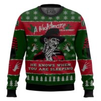 Hooktab A Nightmare On Elm's Street Ugly Christmas Sweater