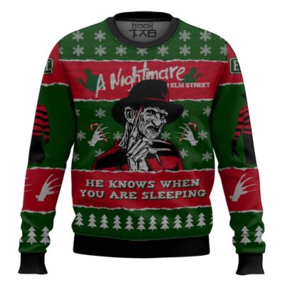 A Nightmare On Elm's Street Ugly Christmas Sweater