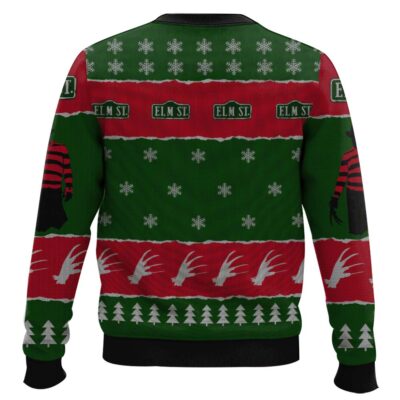 Hooktab A Nightmare On Elm’s Street Ugly Christmas Sweater