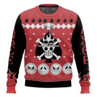 Hooktab Ace Fire Fist Pirates One Piece Ugly Christmas Sweater