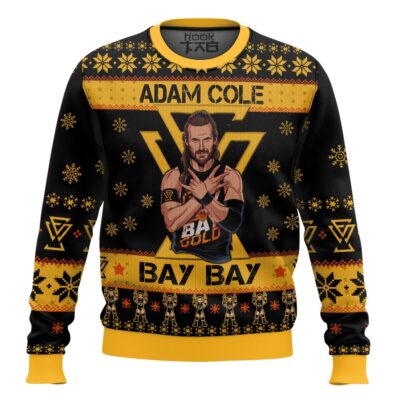 Adam Cole Bay Bay WWE Ugly Christmas Sweater