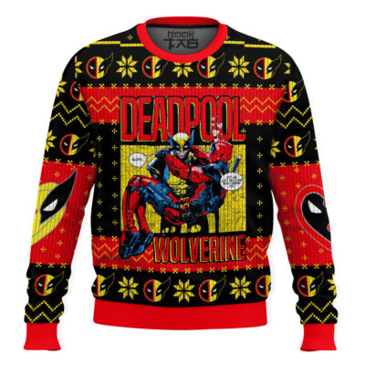 Adamantium B!#ch! Deadpool & Wolverine Ugly Christmas Sweater