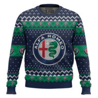 Hooktab Alfa Romeo Ugly Christmas Sweater