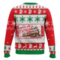 Hooktab All Aboard The Polar Express Ugly Christmas Sweater