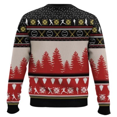 Hooktab All I Want For Christmas Is Baseball Ugly Christmas Sweater
