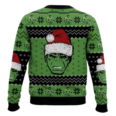 Hooktab All I Want For Christmas Is Hulk Smash Ugly Christmas Sweater