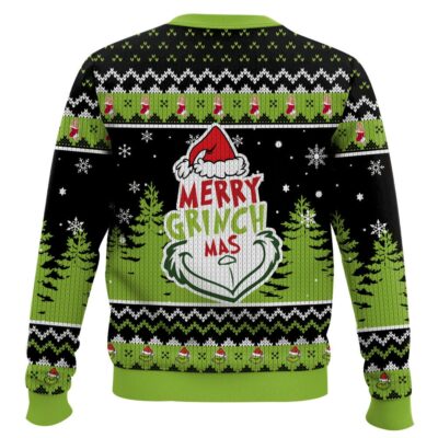 Hooktab All I Want For Christmas Is Silence! Grinch Ugly Christmas Sweater