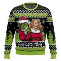 Hooktab All I Want For Christmas Is Silence! Grinch Ugly Christmas Sweater