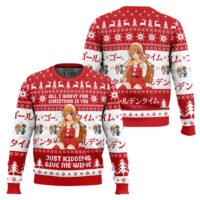 Hooktab All I Want For Christmas Is You Golden Time Ugly Christmas Sweater