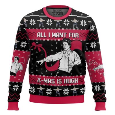 All I Want For X-mas Is Hugh Love Actually Ugly Christmas Sweater