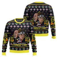 Hooktab All-Valley Champion Karate Kid Ugly Christmas Sweater