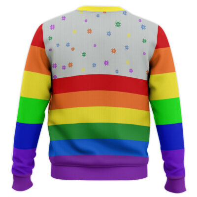 Hooktab All You Need Is Love LGBT Support Ugly Christmas Sweater