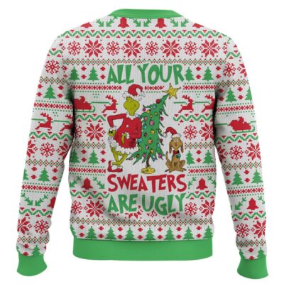 Hooktab All Your Sweater Are Ugly Grinch Ugly Christmas Sweater