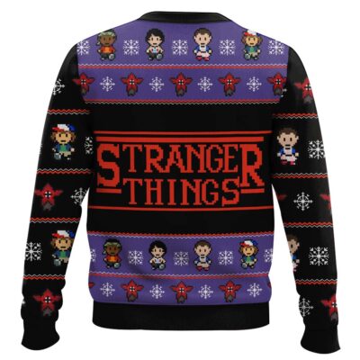 Hooktab Alphabet Stranger Things Ugly Christmas Sweater