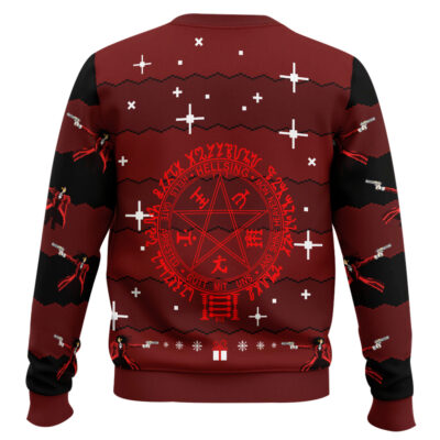 Hooktab Alucard “You Got Me A Present?” Hellsing Ugly Christmas Sweater