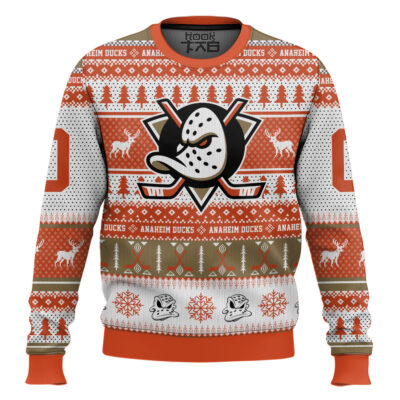 Anaheim Ducks - Custom Name And Number Ugly Sweater
